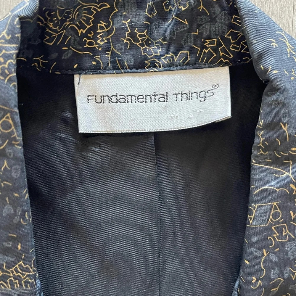 Vintage Fundamental Things Paisley Print Multicolor Blazer Women’s Size 14 - Picture 6 of 12